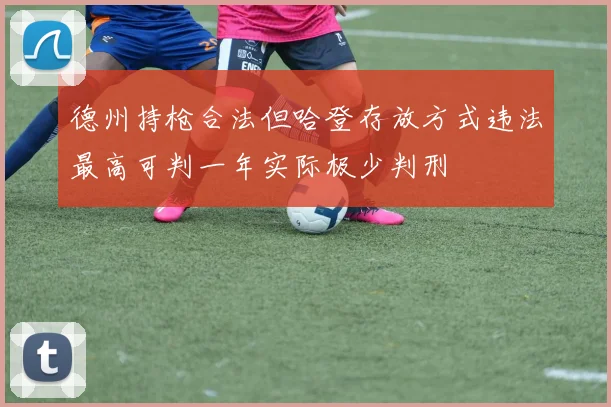 德州持枪合法但哈登存放方式违法最高可判一年实际极少判刑